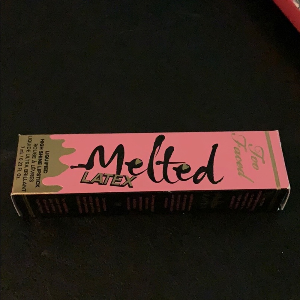 Too Faced Melted Latex lipstick in Peekaboo